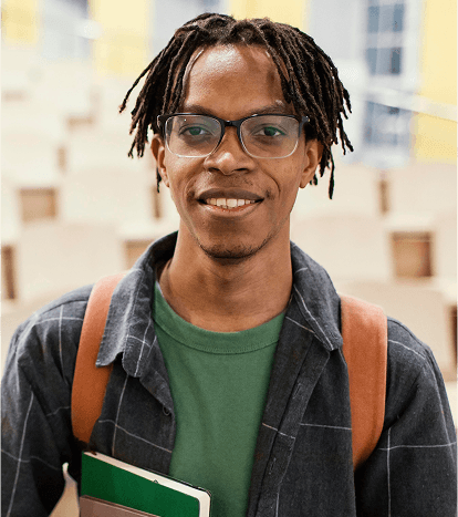 portrait of a student front